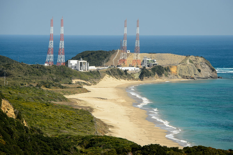 Illustration for article titled Japan's rocket launch site looks like a Bond villain's secret lair